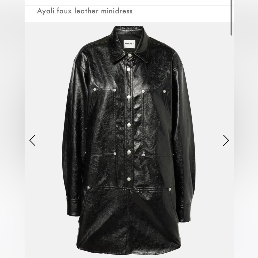 Ayali faux leather minidress